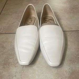 Sam Edelman ivory loafers